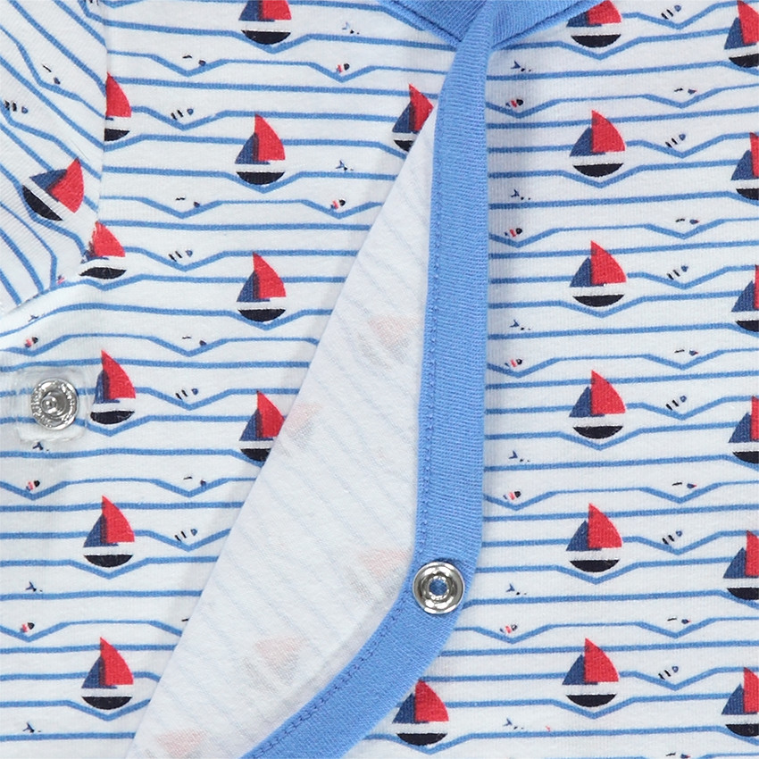 Lot de 3 bodies manches courtes en jersey printés 