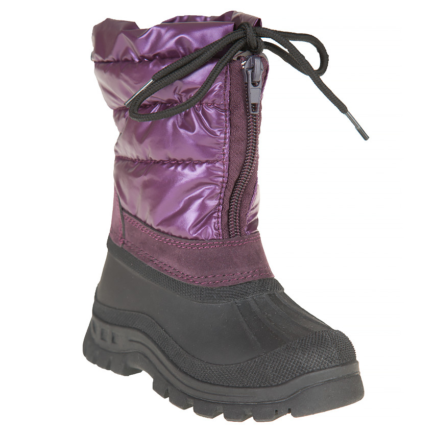 Après-ski à zip et lacets effet métallisé du 24 au 27 