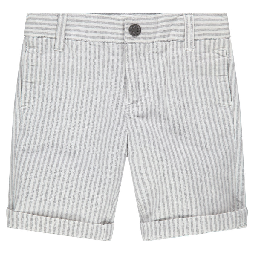 Bermuda à rayures verticales en coton 