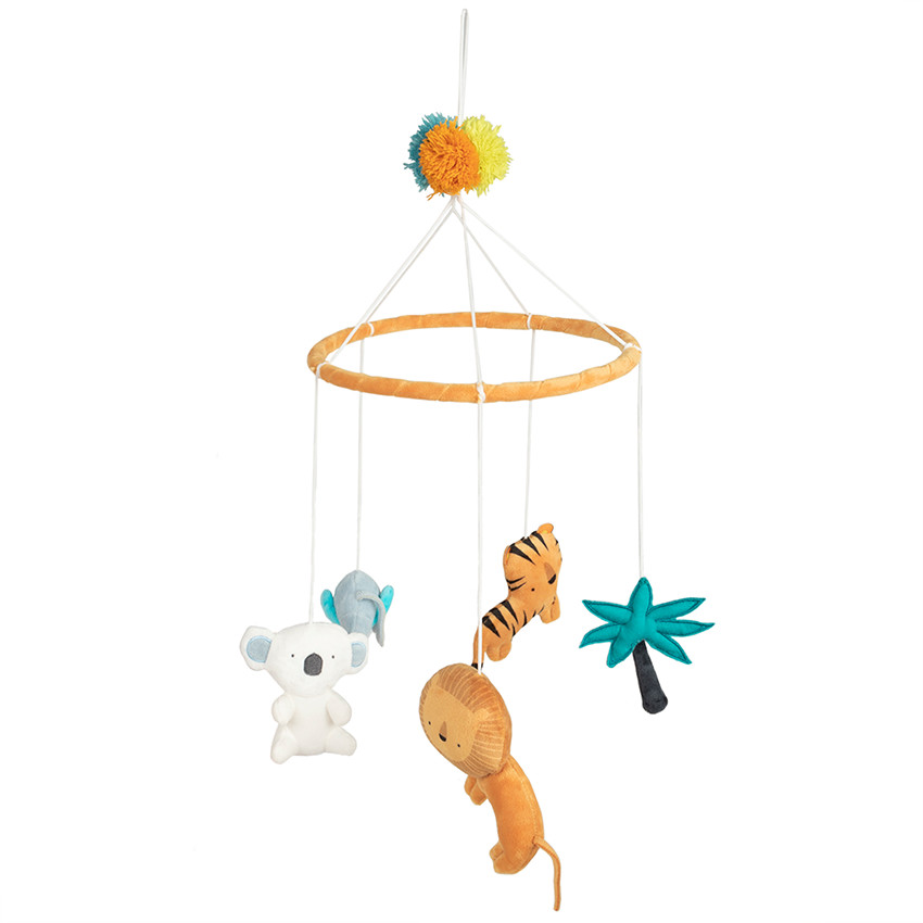 Mobile animaux en velours 