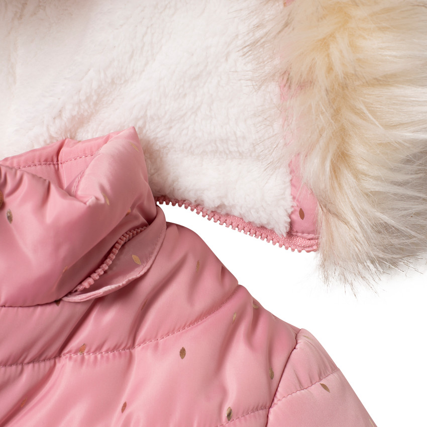 Parka matelassée doublée sherpa à capuche amovible 