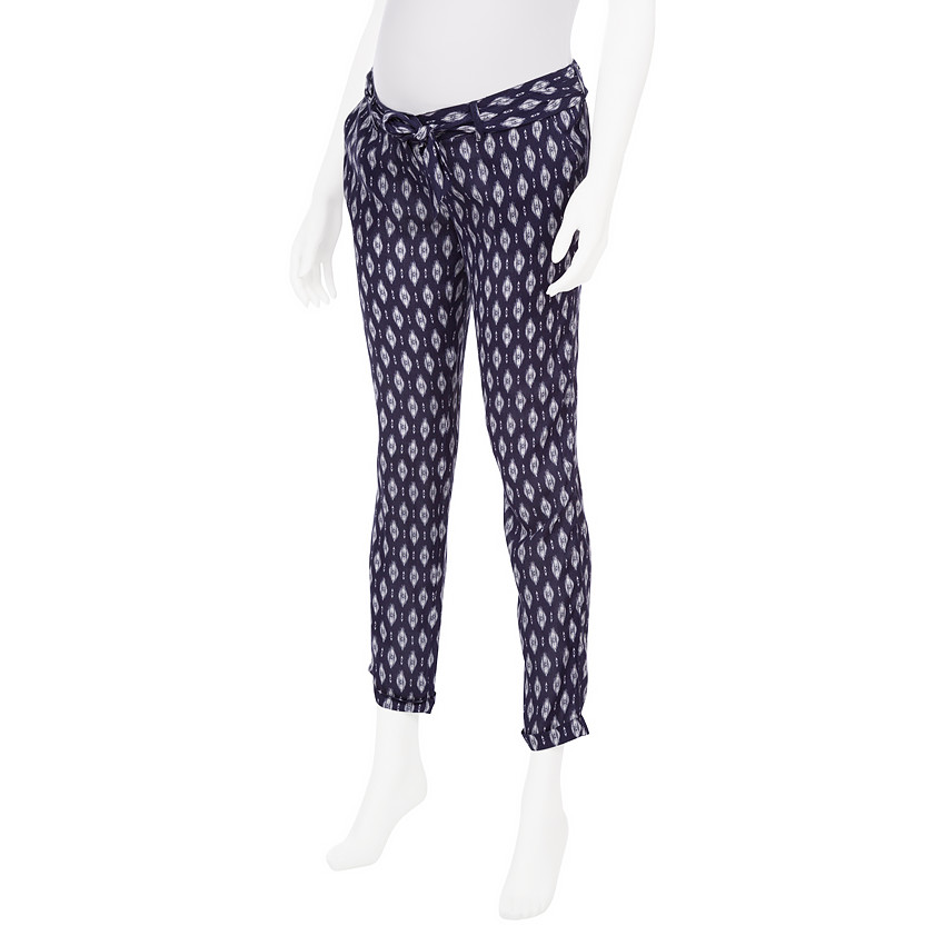 Pantalon de grossesse imprimé all-over coupe carotte 