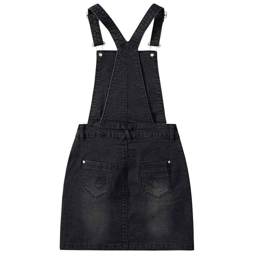 Junior - Robe salopette avec badges et étoiles printées 