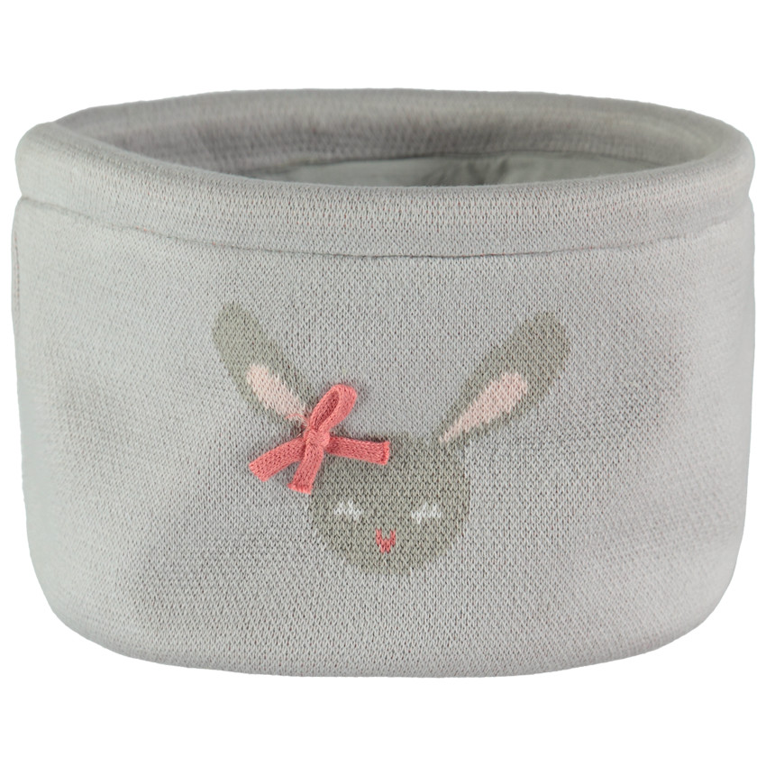 Panier de rangement motif lapin 