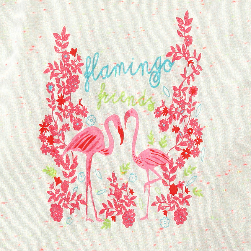 Tunique en jersey fines bretelles avec prints paillettés 