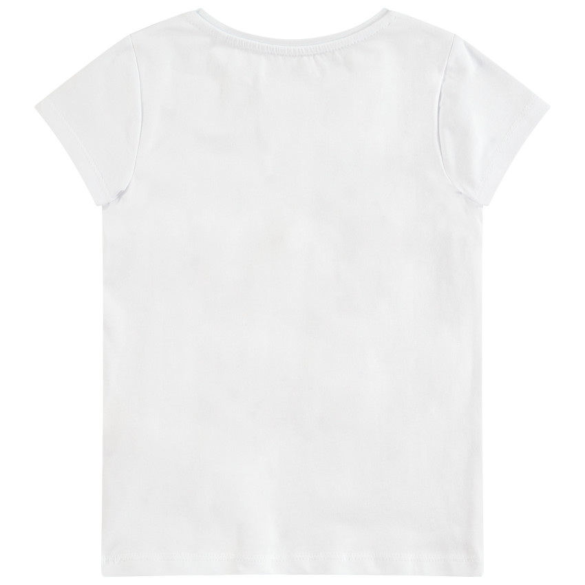 Tee-shirt manches courtes en jersey avec motif fantaisie en relief 