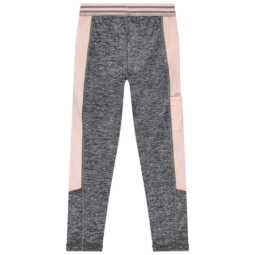 Legging de sport à bandes roses pour enfant fille 