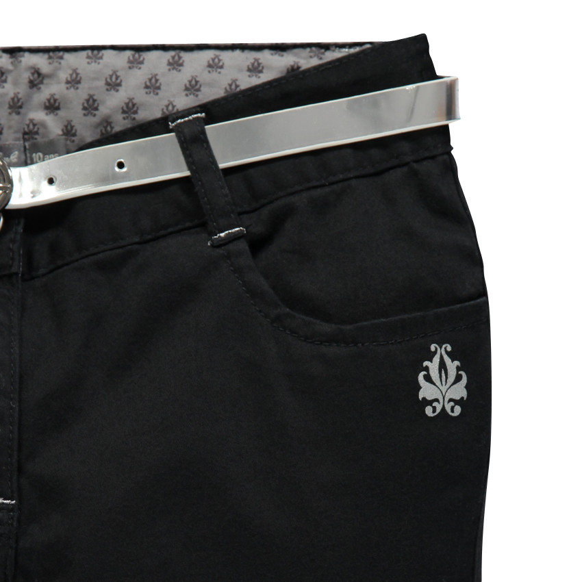 Junior - Pantalon effet satiné avec ceinture amovible  