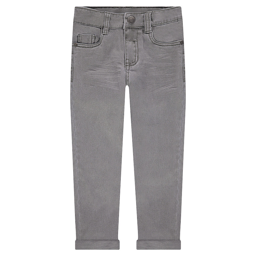 Pantalon effet crinkle avec poche à inscription reliéfée 