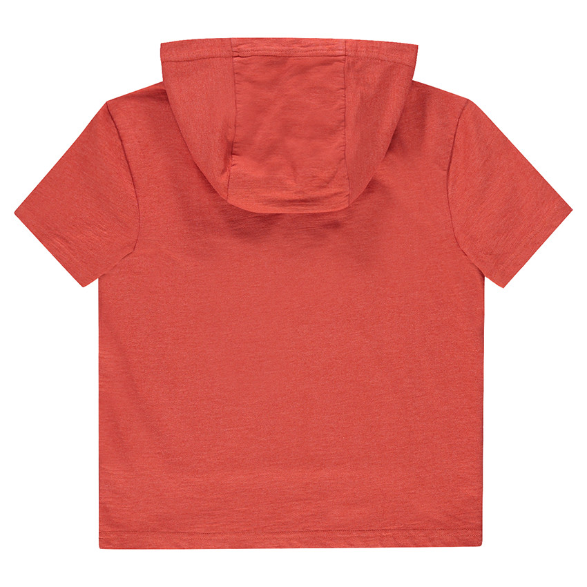 Junior - Sweat manches courtes à capuche avec poche kangourou 