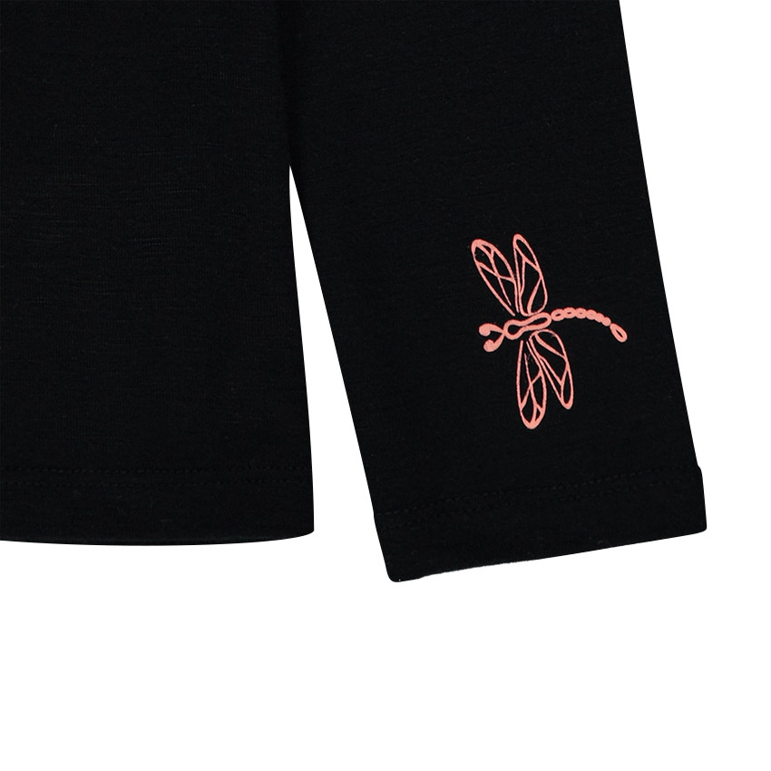 Tee-shirt manches longues en coton avec prints fantaisie 