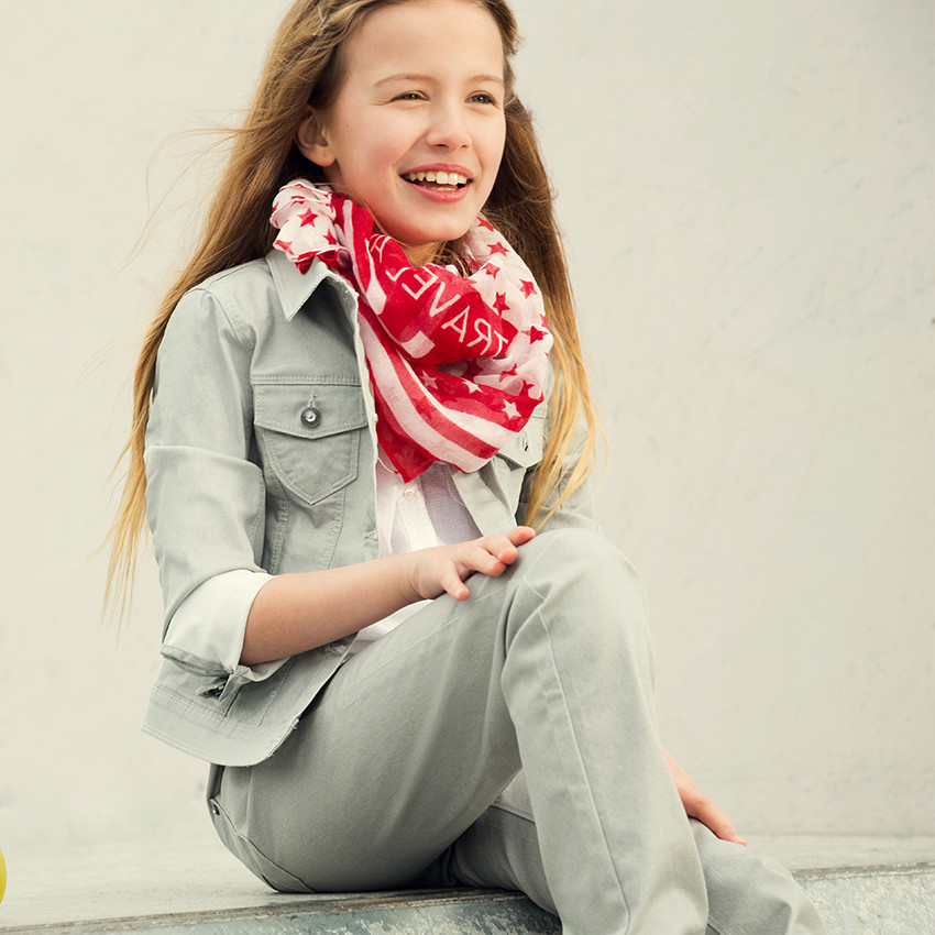 Veste en twill enduit  