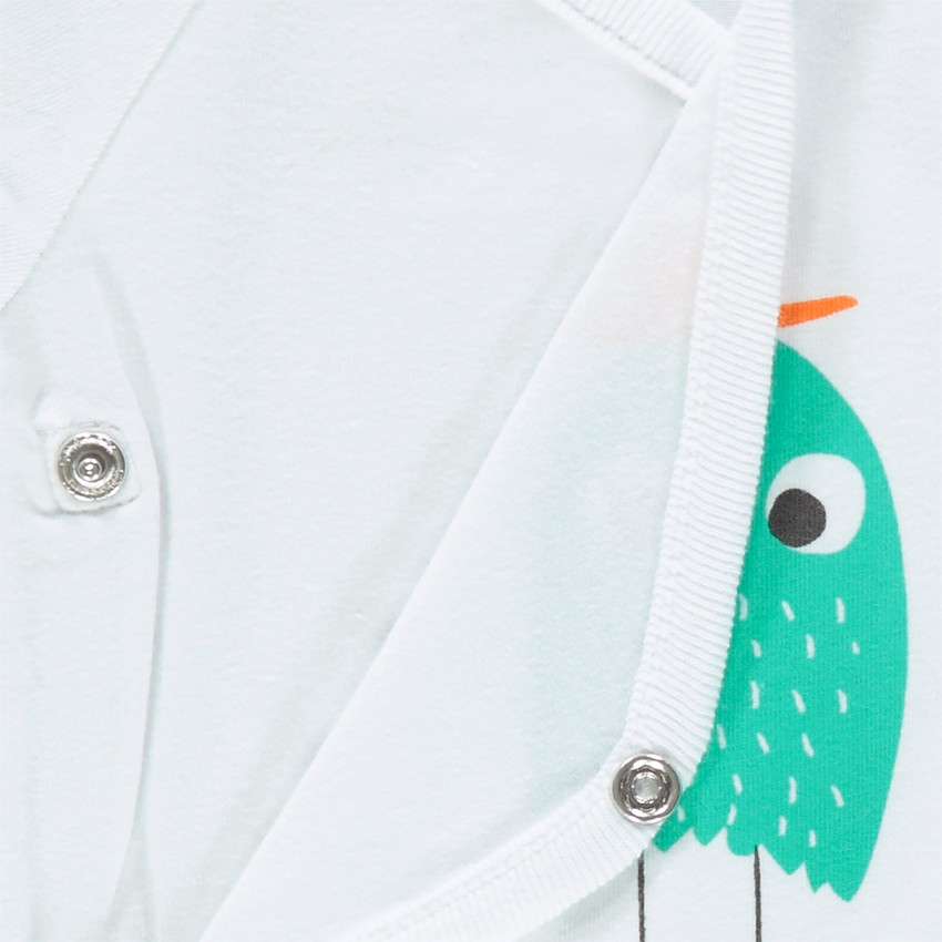 Lot de 3 bodies manches courtes en jersey avec monstres printés 