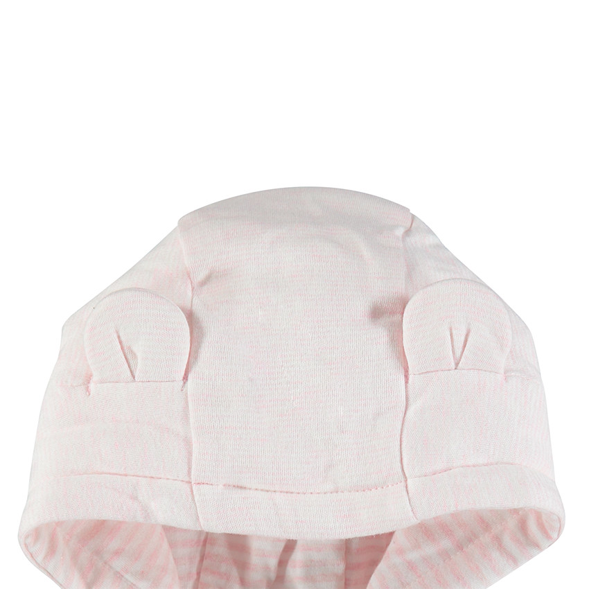 Combi-pilote à capuche rayée en interlock  