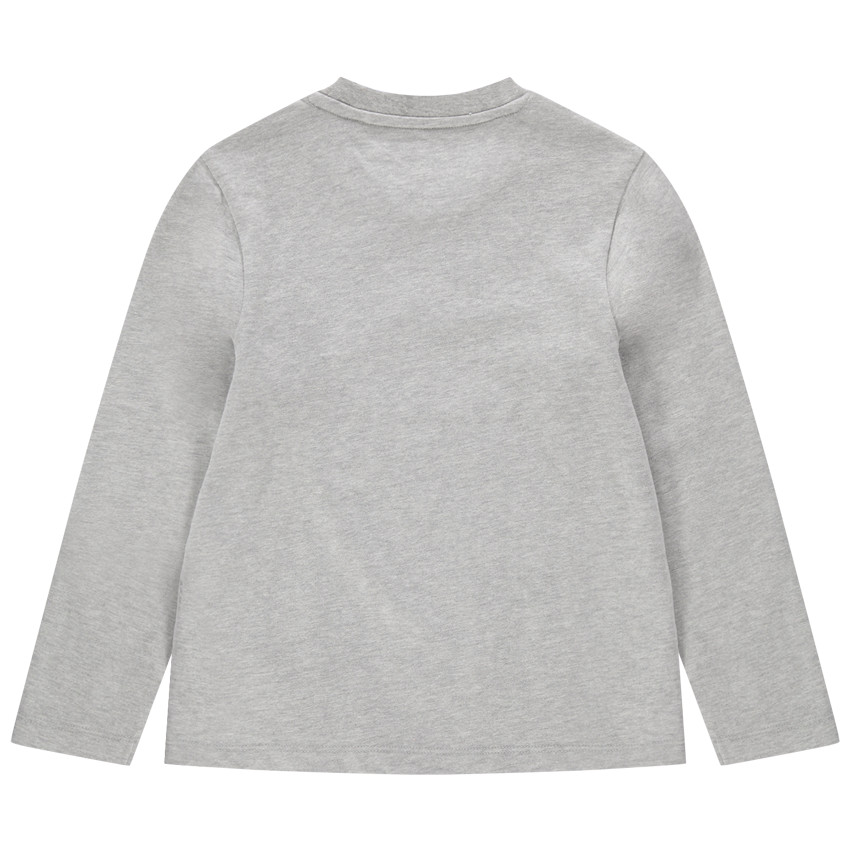 T-shirt manches longues en jersey avec tête de mort à sequins magiques 