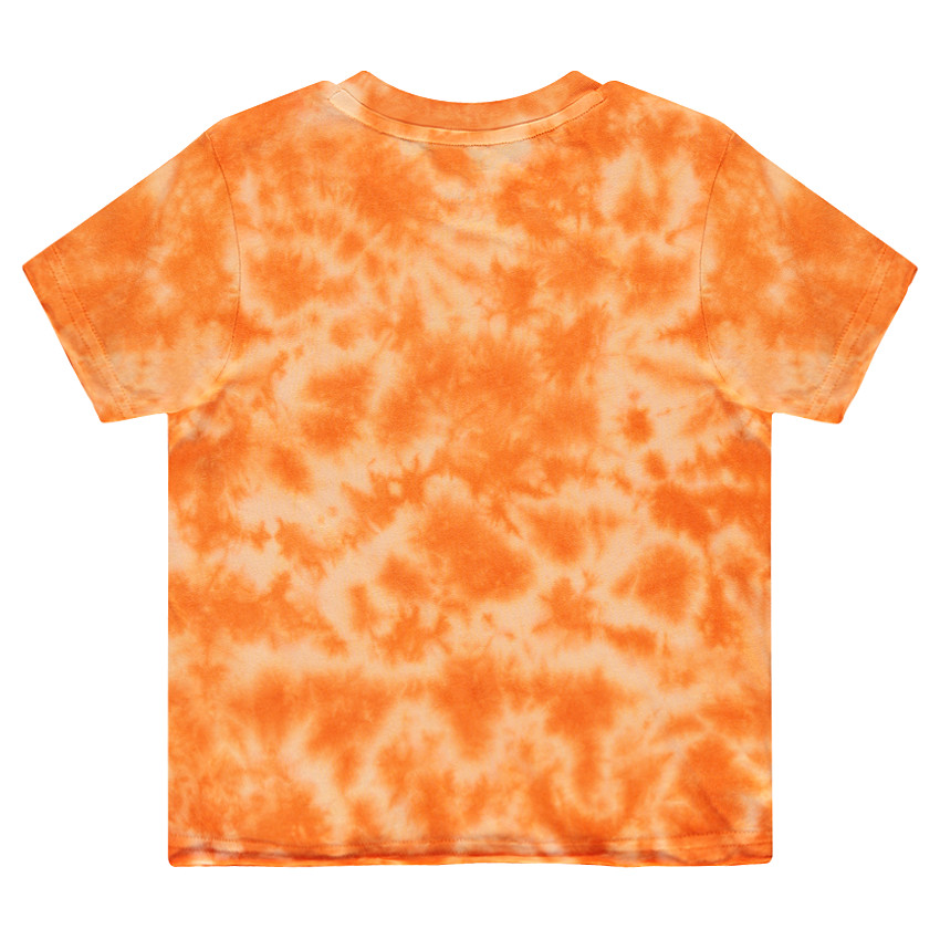 Tee-shirt manches courtes en jersey effet shibori avec texte printé  