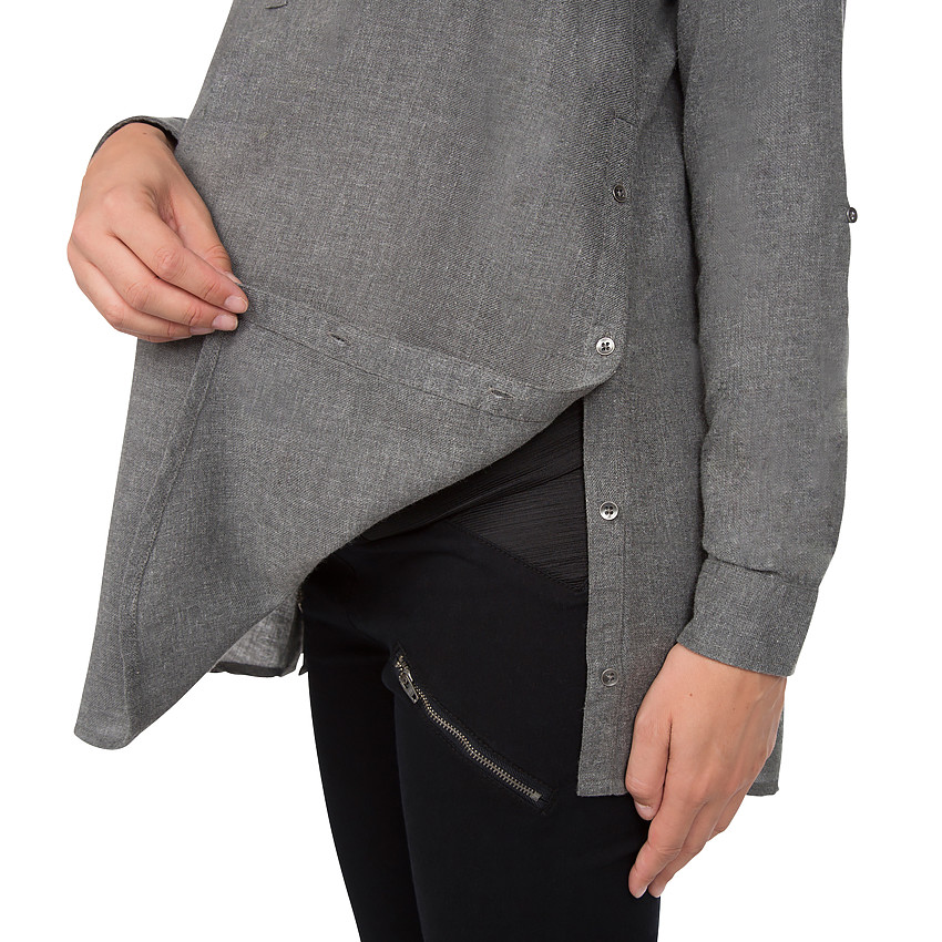 Tunique de grossesse à ouvertures boutonnées 