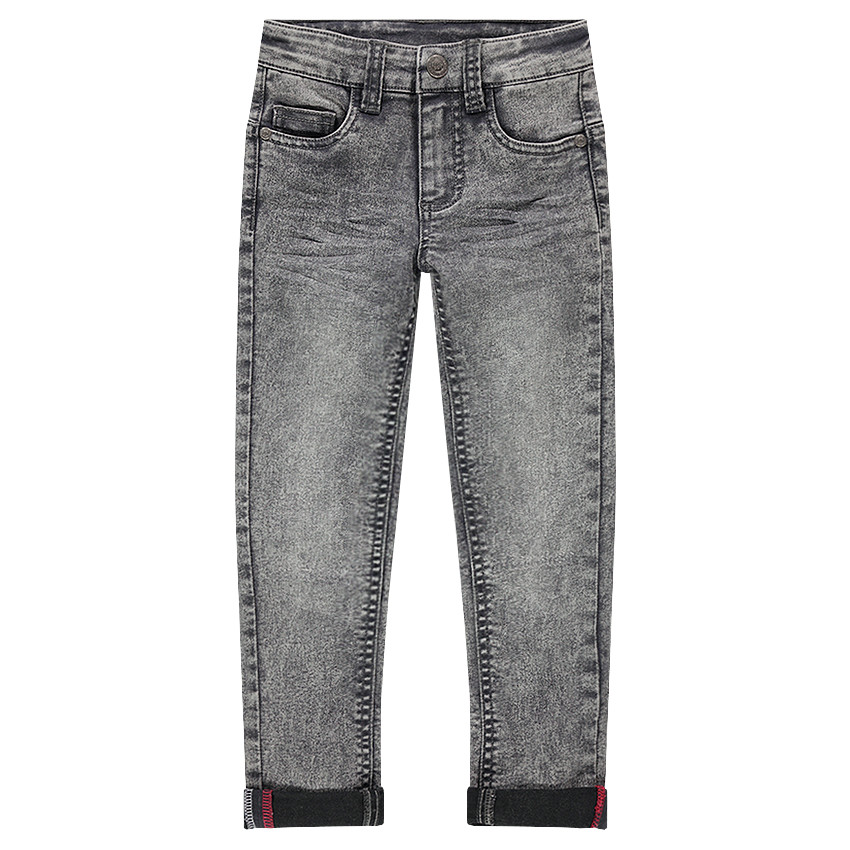 Jeans coupe skinny effet used et crinkle 