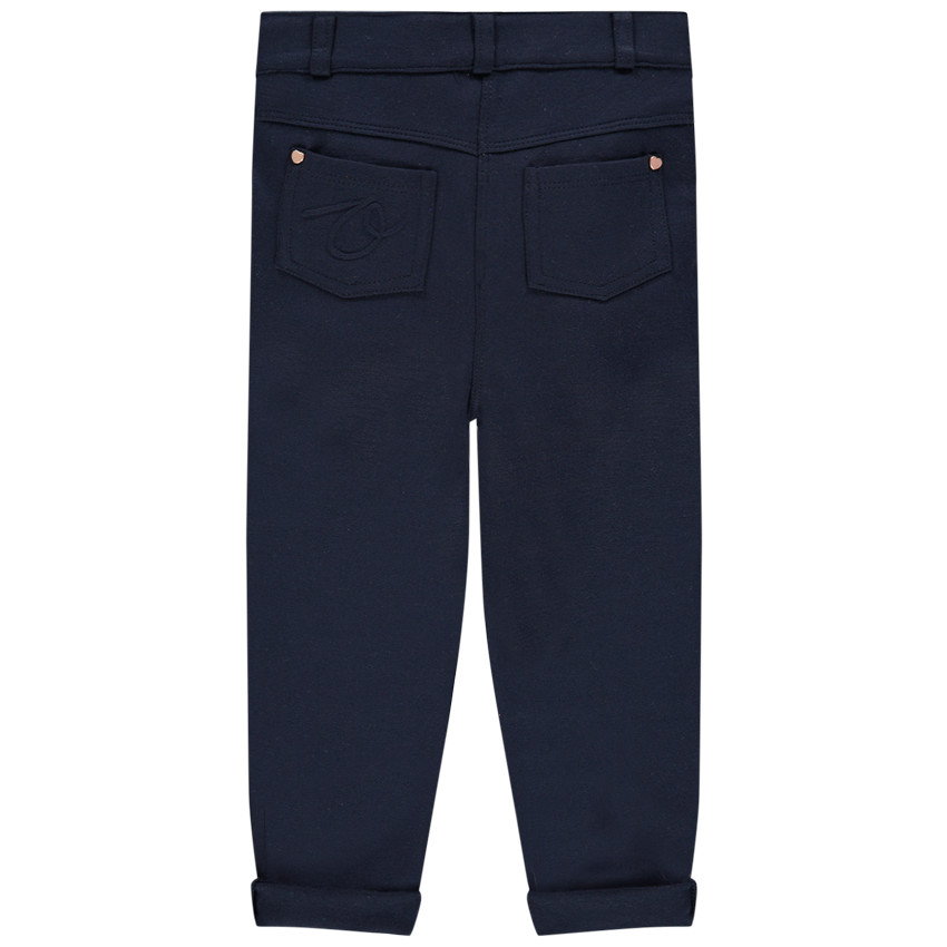 Pantalon en milano à découpes 