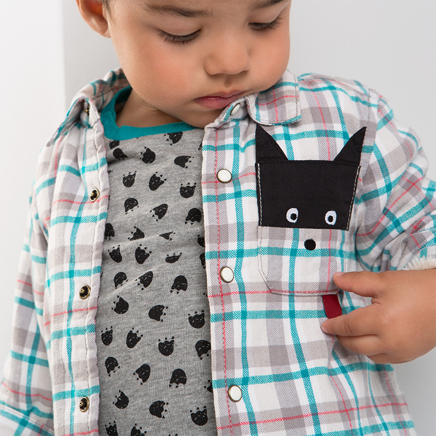 Tee-shirt manches longues imprimé all-over 