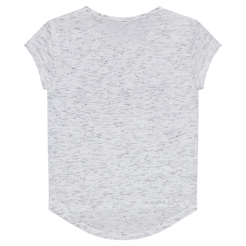 Junior - Tee-shirt en jersey effet slub avec message printé 