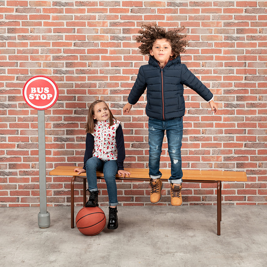Doudoune légère matelassée avec sac de transport 