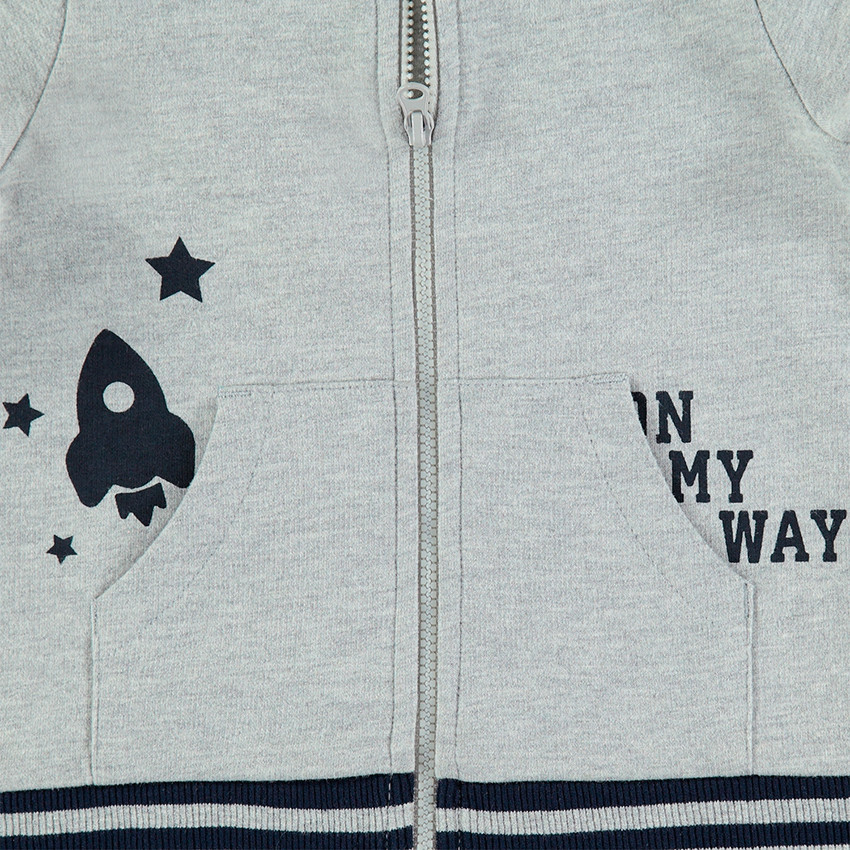 Gilet en molleton esprit teddy avec prints fantaisie 