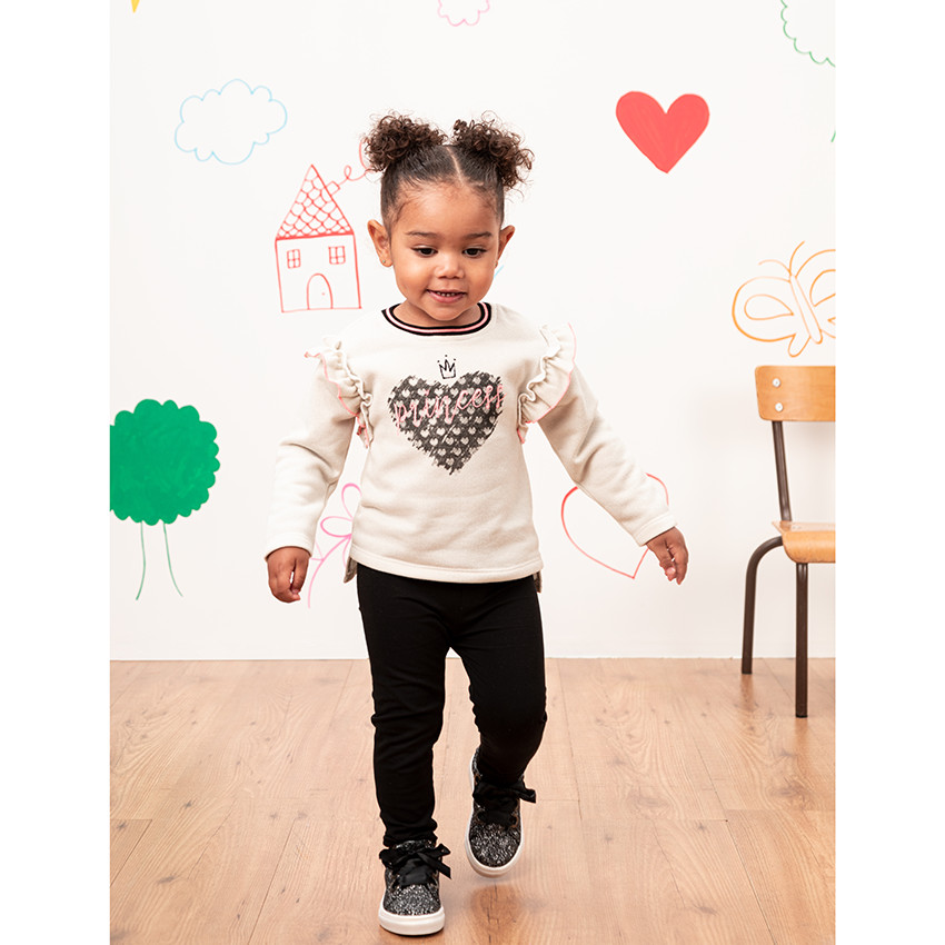 Lot de 2 leggings unis en coton bio 