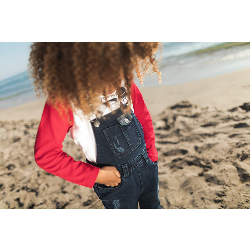 Tee-shirt manches longues en jersey avec marin printé 