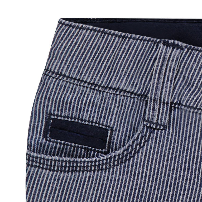 Bermuda rayé en coton 