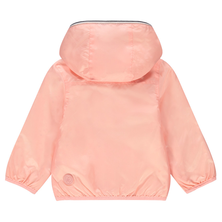 Coupe-vent uni doublé jersey avec motifs fantaisie printé all-over 