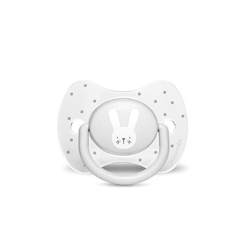 Sucette réversible en silicone Hygge +18 mois - Rabbit Gris 