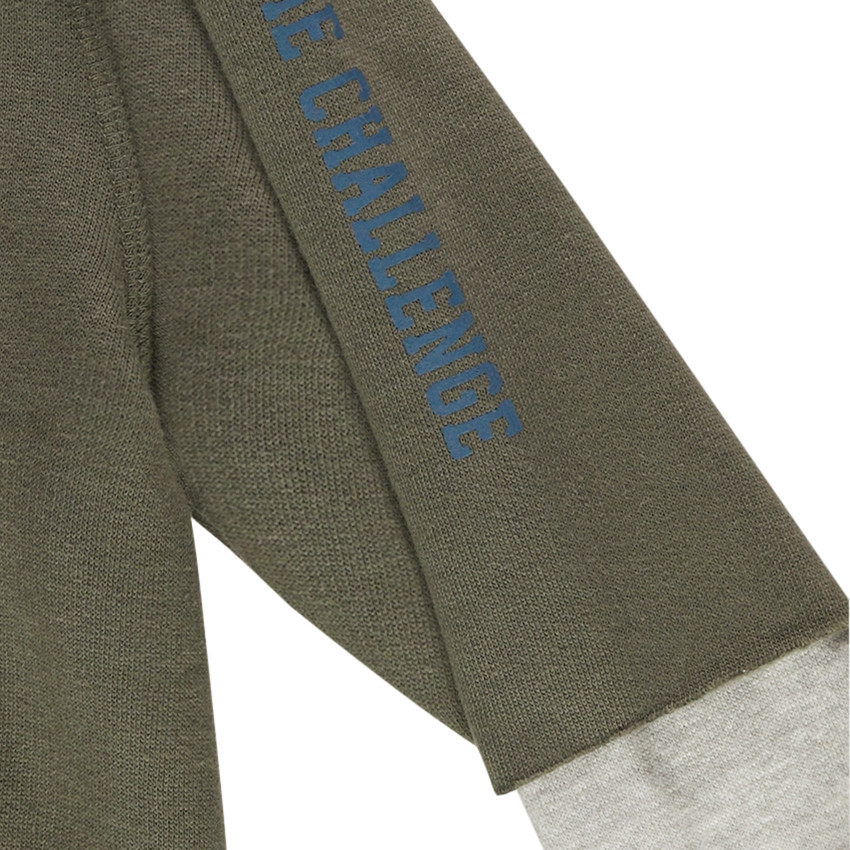 Sweat en molleton effet 2 en 1 à capuche  