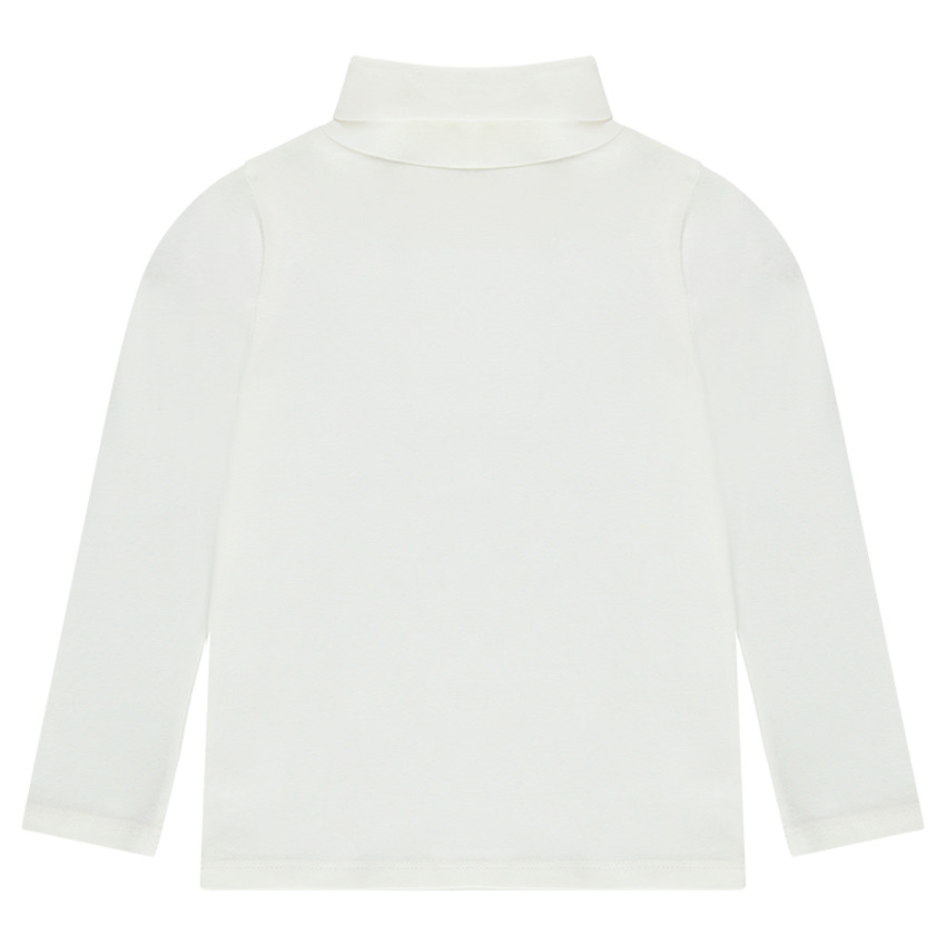 Sous-pull à col roulé avec print et couronne en sequins magiques 