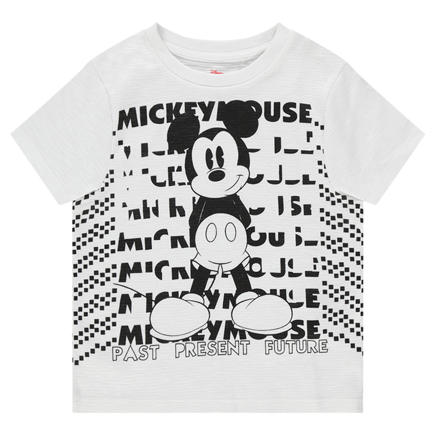 Tee-shirt manches courtes en jersey print Mickey Disney 