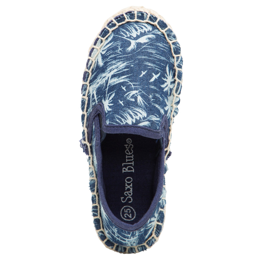 Espadrilles en toile avec palmiers all-over 