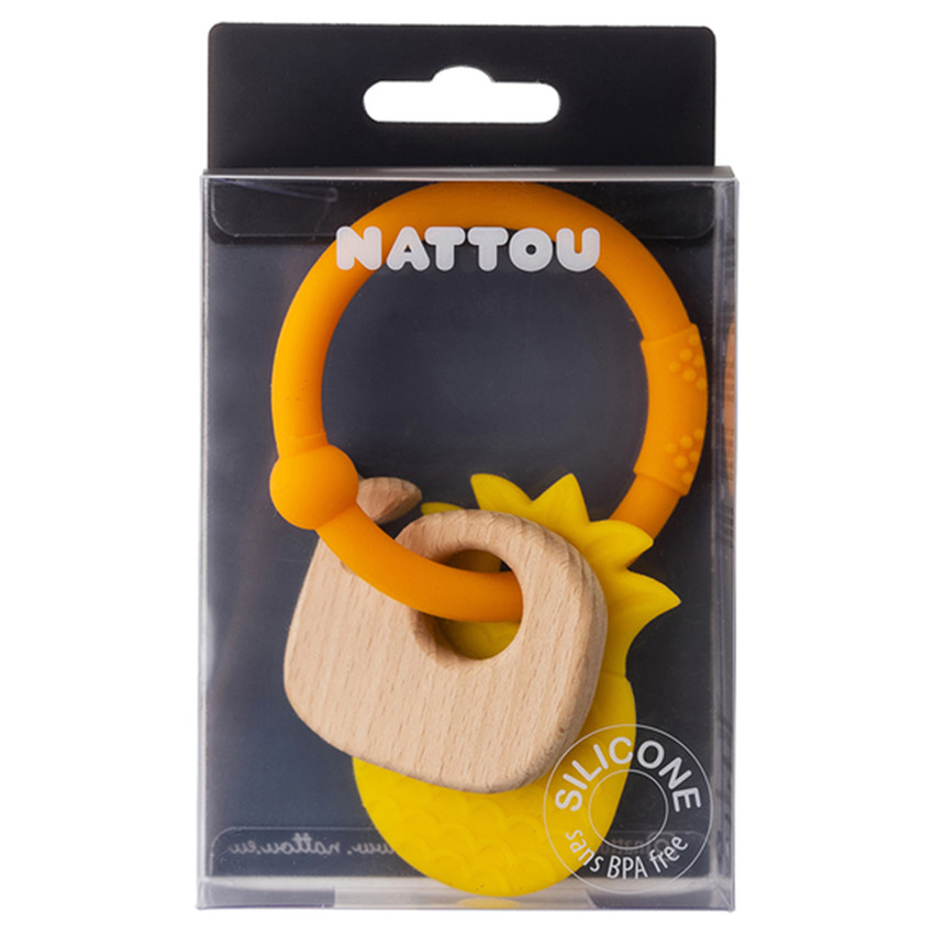 Anneau de dentition Lapidou - Baleine/Ananas 