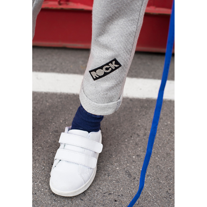 Pantalon de jogging en molleton fantaisie avec coeur en sequins et print 