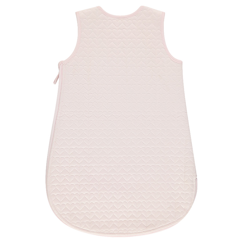 Turbulette sans manches en molleton imprimé coeurs en relief 