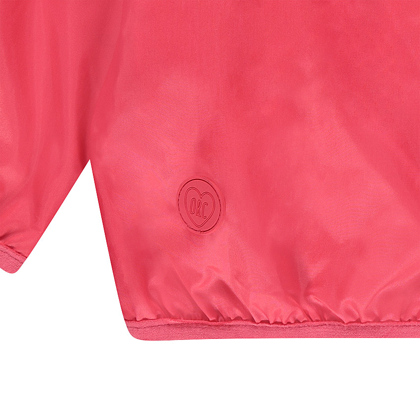 Coupe-vent à capuche uni doublé jersey 