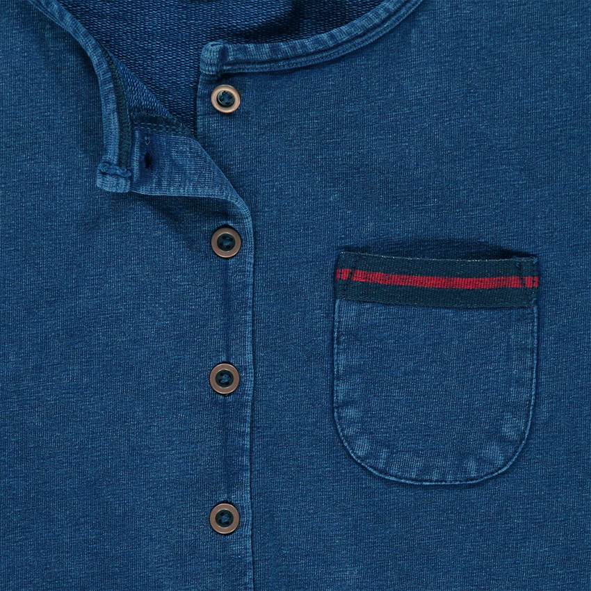 Junior - Robe manches courtes en molleton slub  