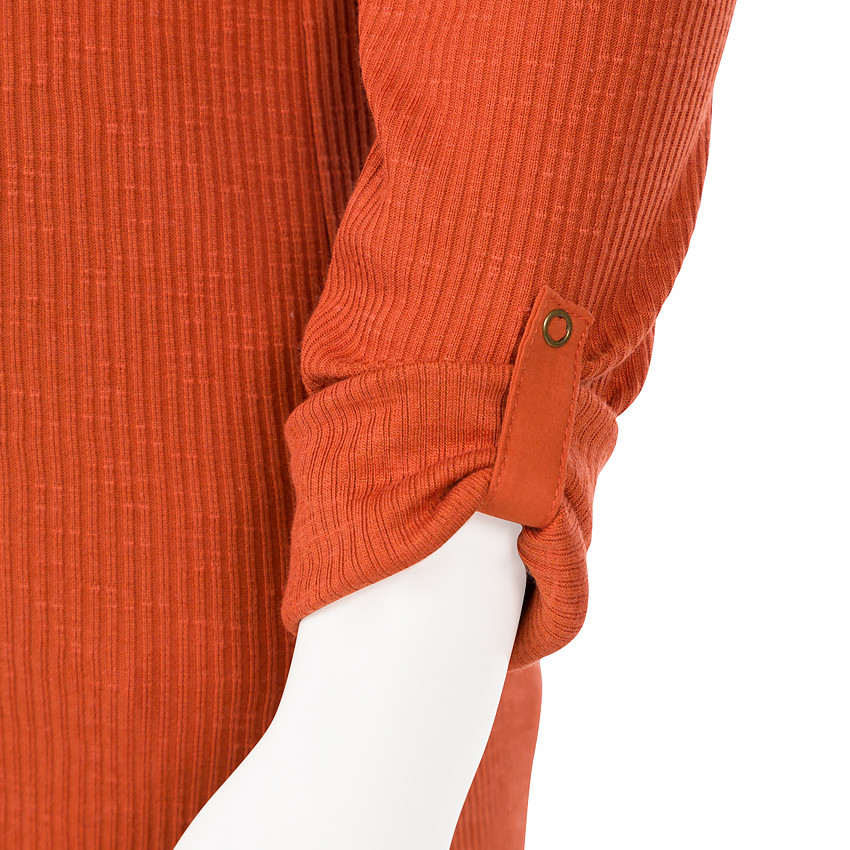 Tee-shirt manches longues de grossesse côtelé 