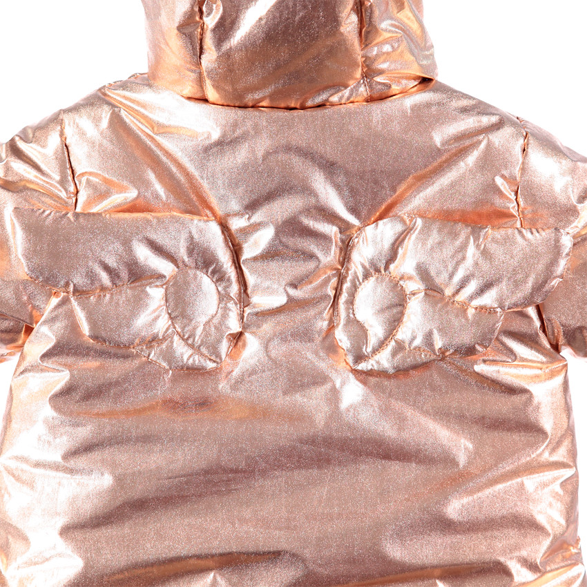 Combi-pilote doublée sherpa effet métal rose 