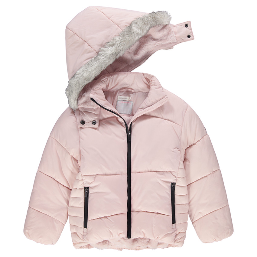 Junior - Doudoune matelassée doublée sherpa avec poches zippées 