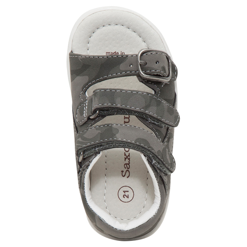 Nu-pieds motif army à double scratch  