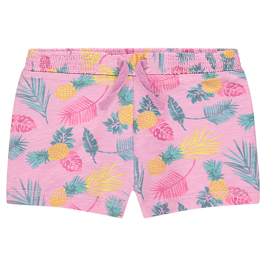 Short en jersey slub imprimé all-over 