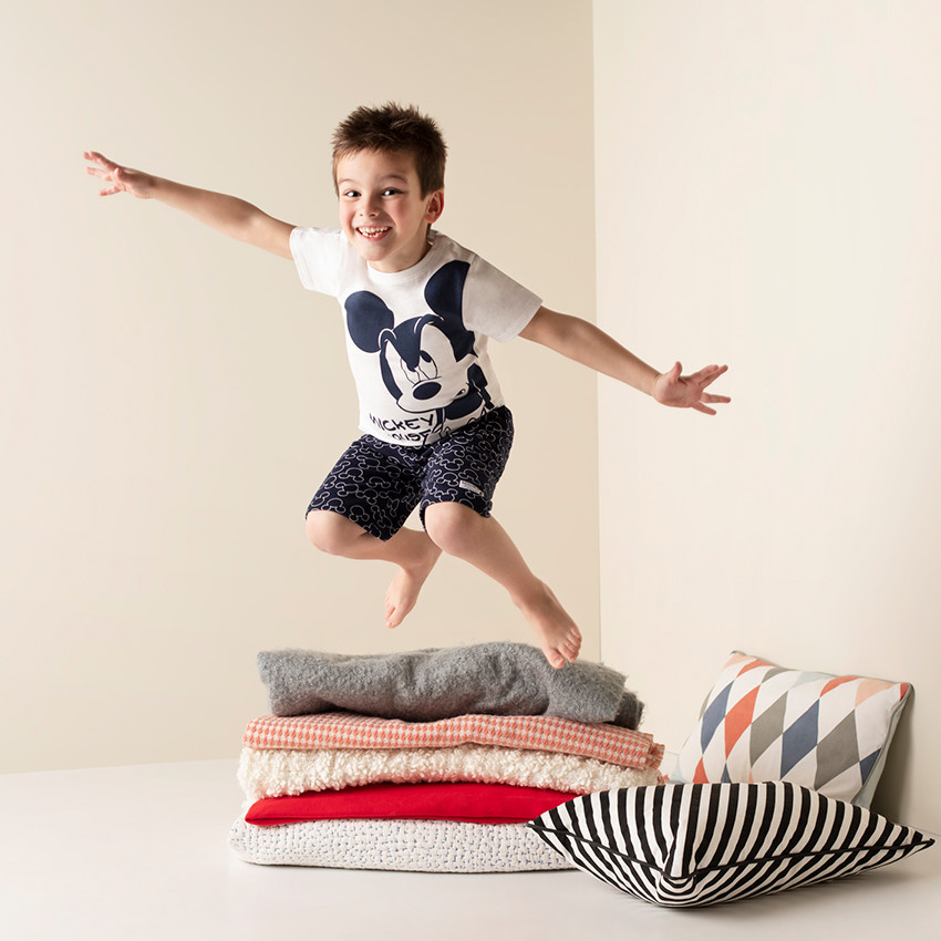 Pyjama court en jersey avec Mickey printé Disney 