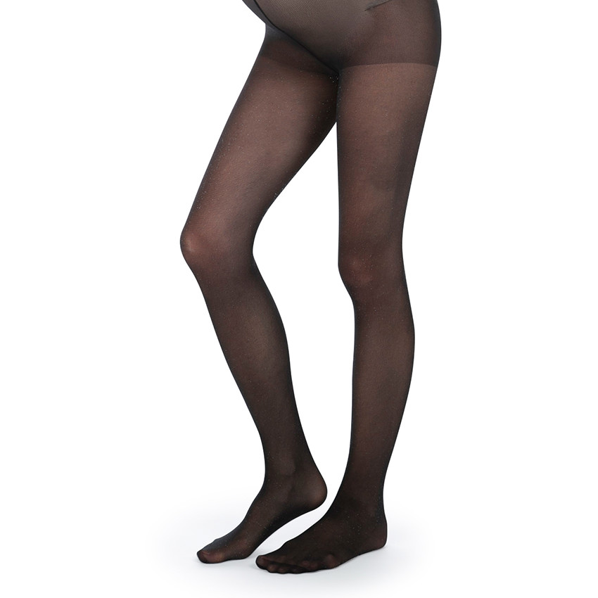 Collants fins de grossesse effet brillant 