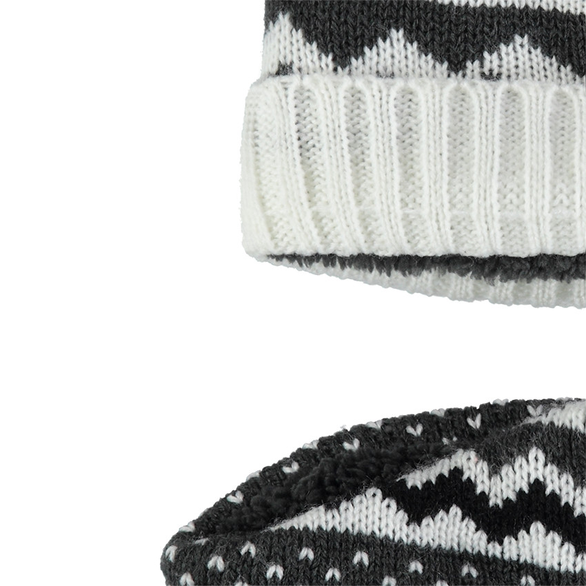Ensemble bonnet et snood doublé sherpa 