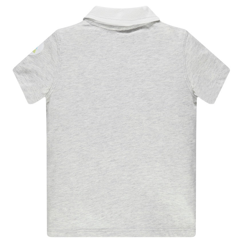 Polo manches courtes avec ouverture pressionnée devant 